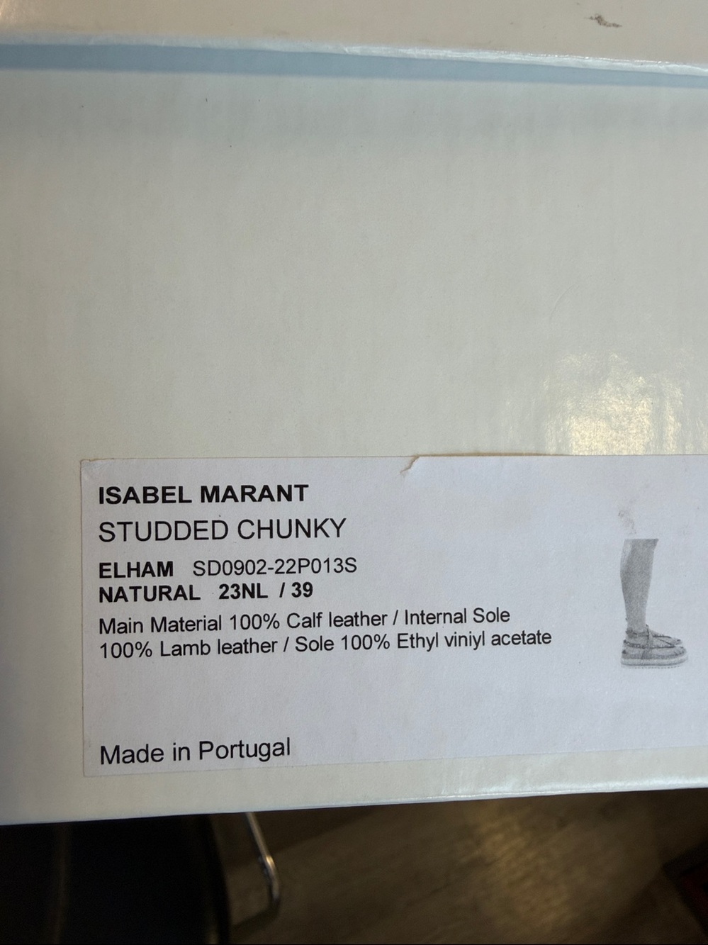 Isabel Marant Sandals . Studded Chunky Elham NEW in Box .100% leather - Picture 7 of 8